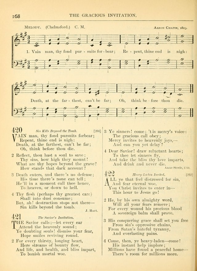 Hymns for the Sanctuary and Social Worship: with tunes page 168