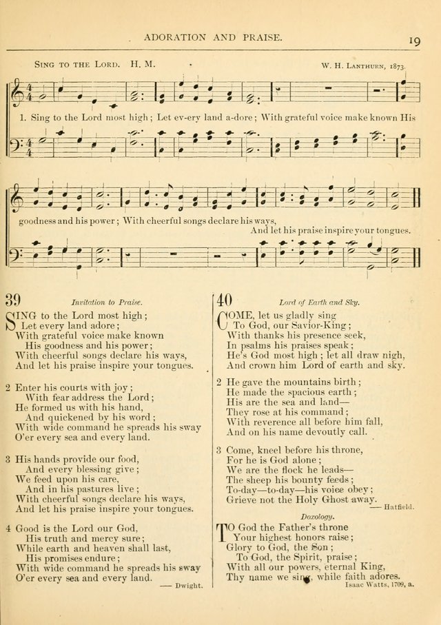 Hymns for the Sanctuary and Social Worship: with tunes page 19