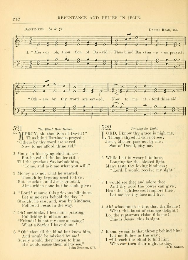 Hymns for the Sanctuary and Social Worship: with tunes page 210