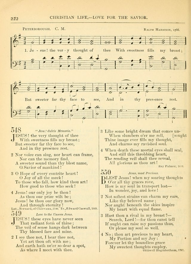 Hymns for the Sanctuary and Social Worship: with tunes page 222