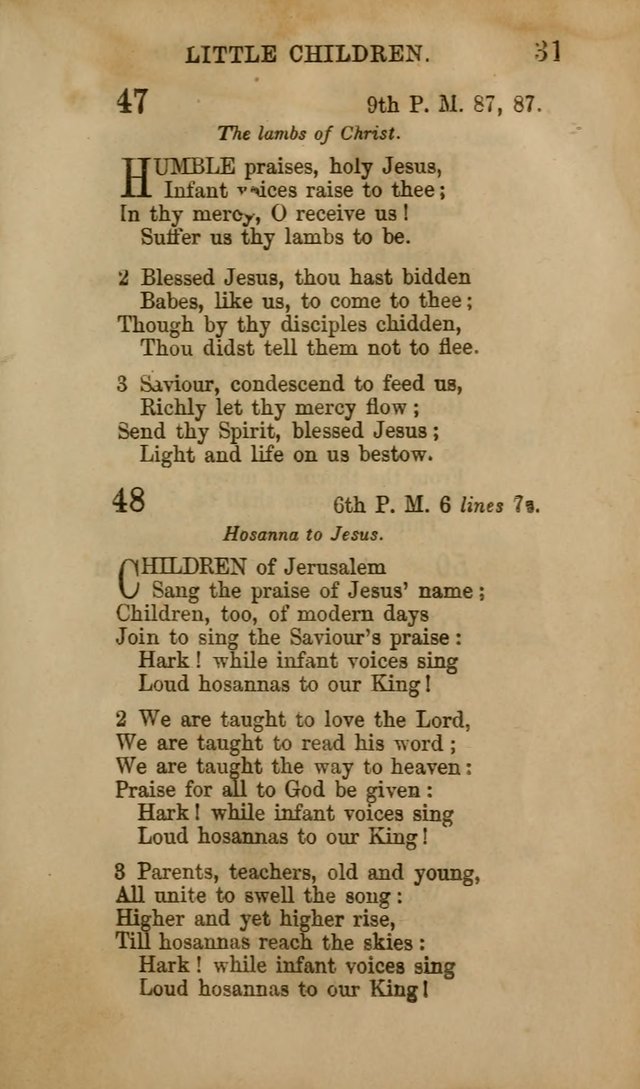 Hymns for Sunday Schools, Youth, and Children page 31
