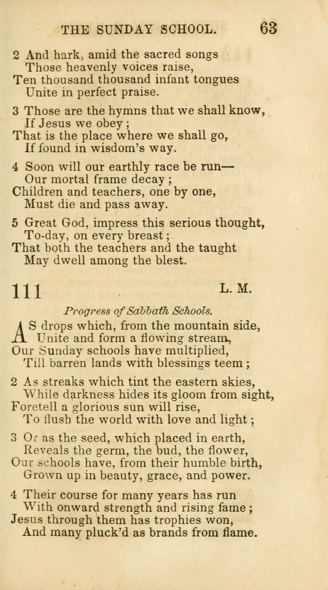 Hymns for Sunday Schools, Youth and Children page 63