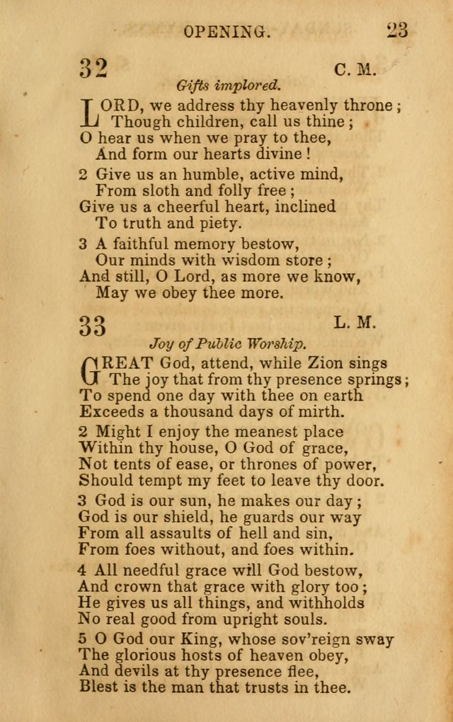 Hymns for Sunday Schools, Youth, and Children page 23