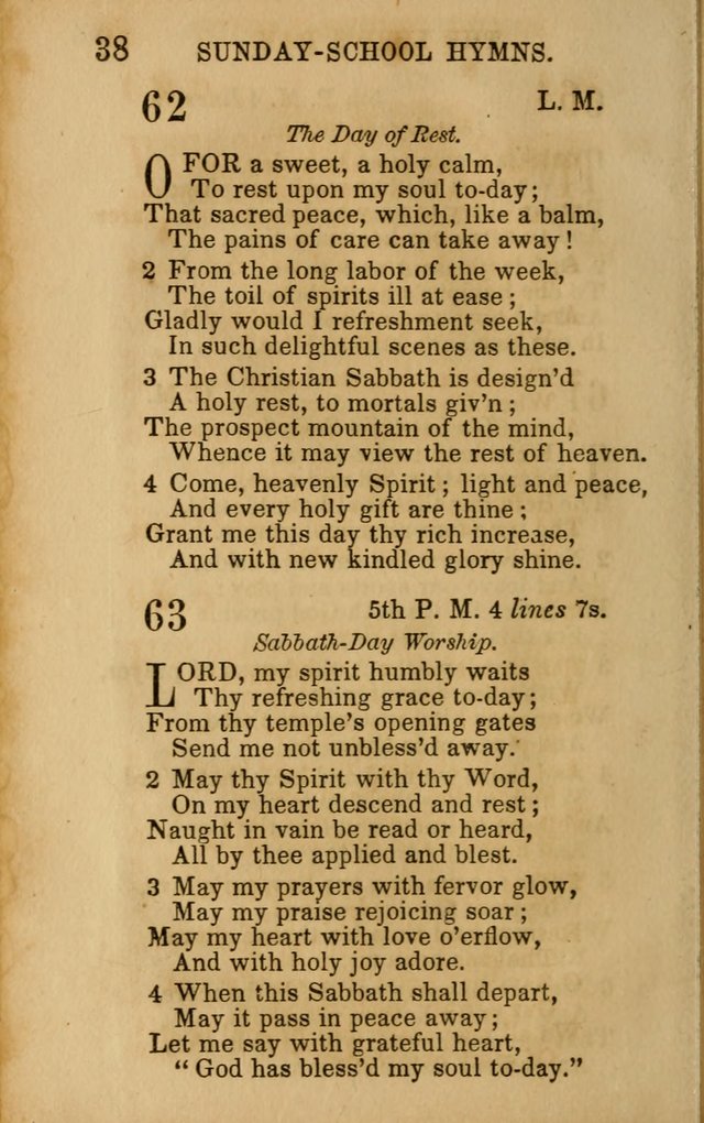 Hymns for Sunday Schools, Youth, and Children page 38