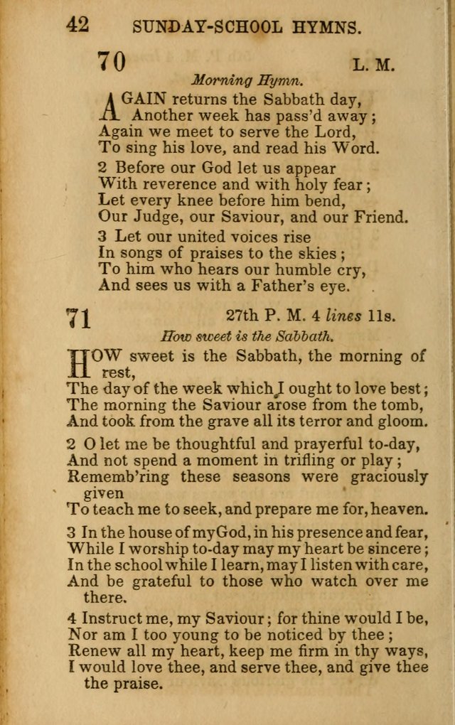 Hymns for Sunday Schools, Youth, and Children page 42