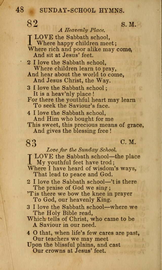 Hymns for Sunday Schools, Youth, and Children page 48