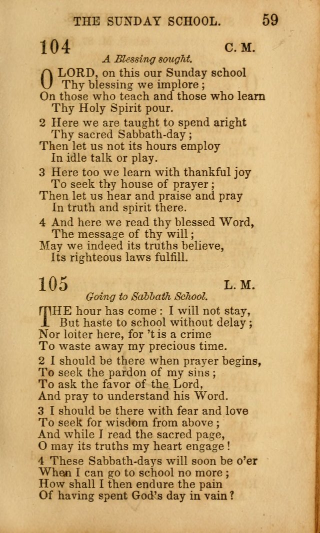 Hymns for Sunday Schools, Youth, and Children page 59