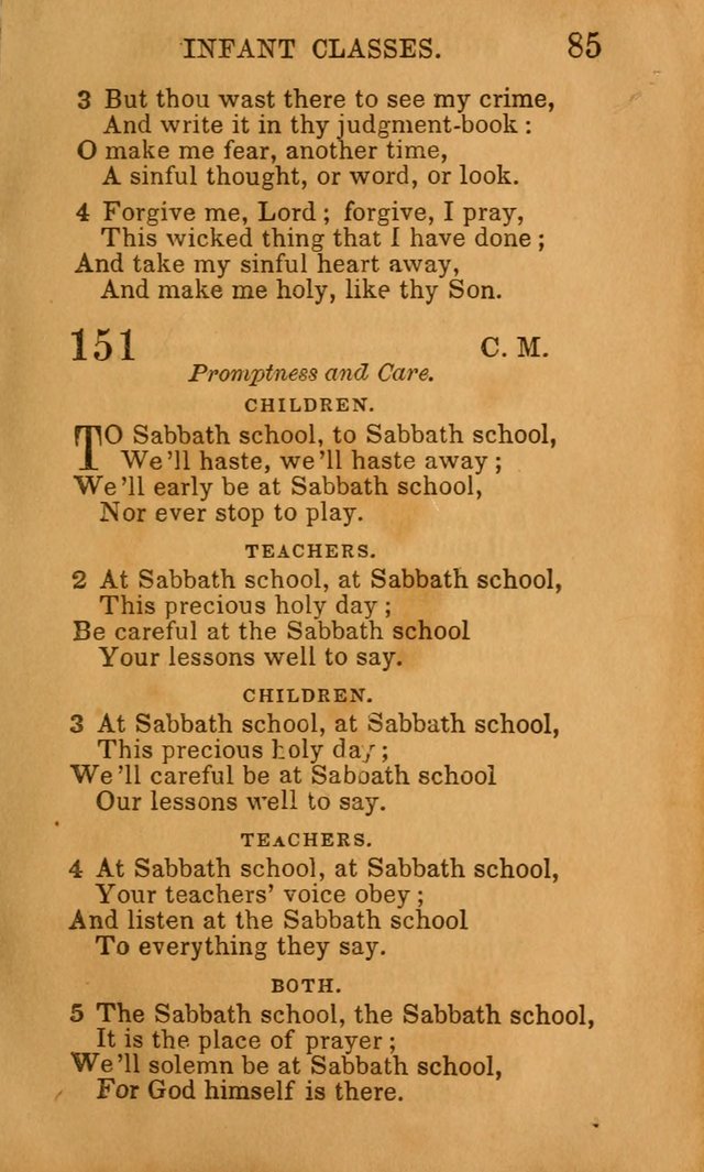 Hymns for Sunday Schools, Youth, and Children page 85