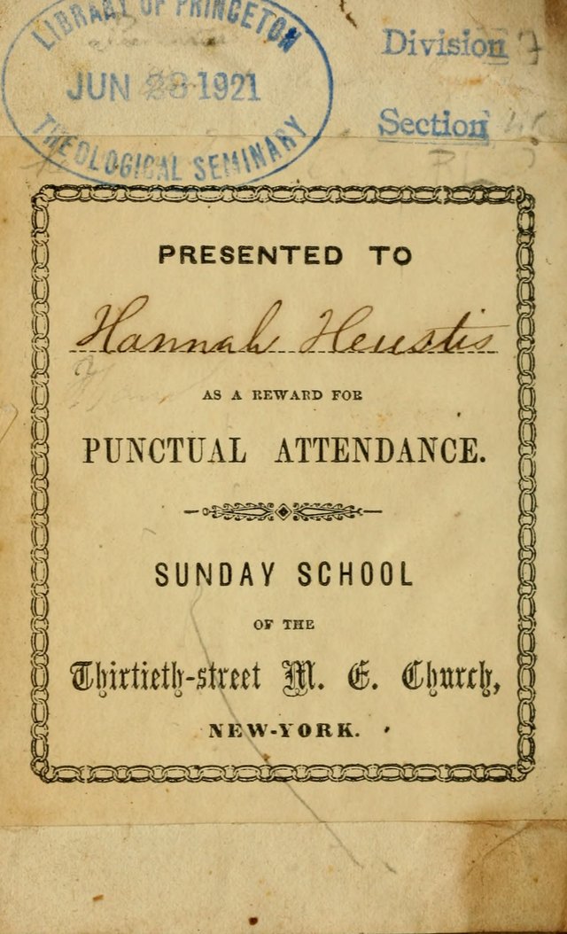 Hymns for Sunday Schools, Youth, and Children page ii