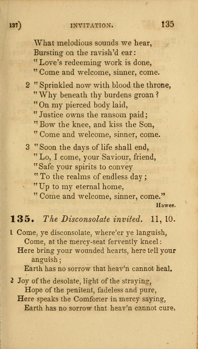 Hymns for Social Worship: selected from Watts, Doddridge, Newton, Cowper, Steele and others page 137