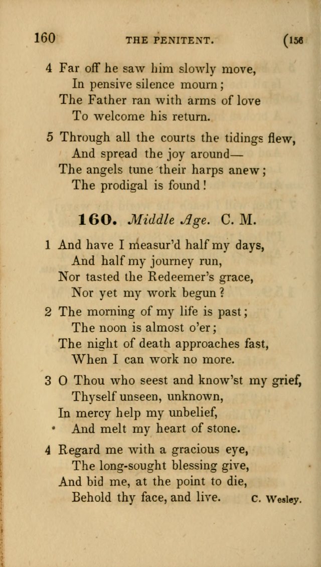 Hymns for Social Worship: selected from Watts, Doddridge, Newton, Cowper, Steele and others page 156