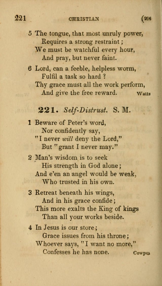 Hymns for Social Worship: selected from Watts, Doddridge, Newton, Cowper, Steele and others page 206