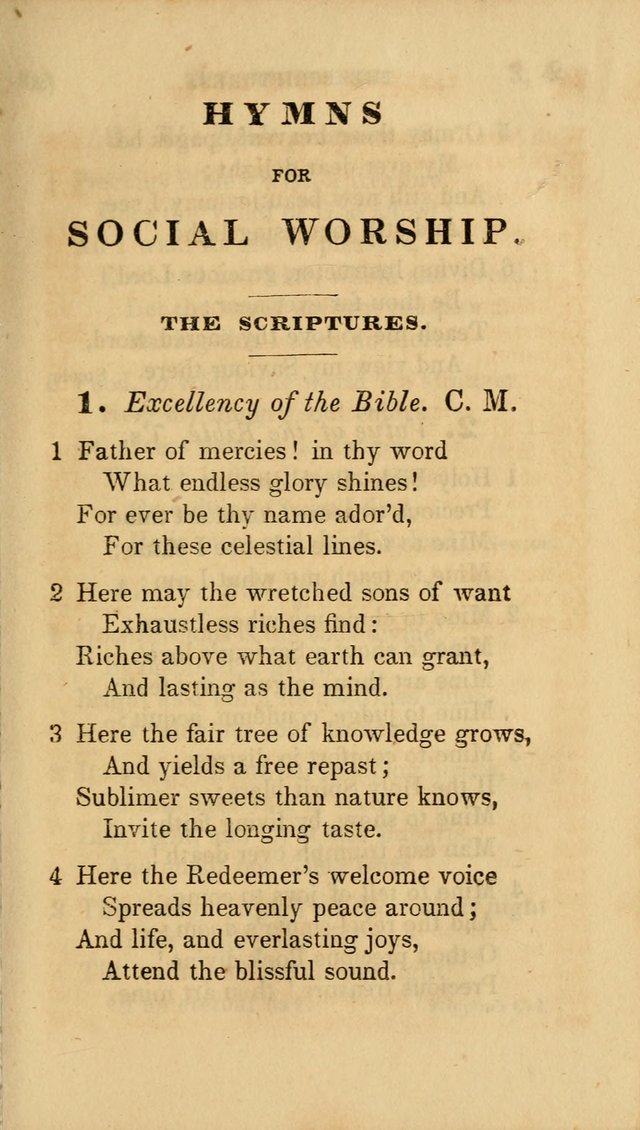 Hymns for Social Worship: selected from Watts, Doddridge, Newton, Cowper, Steele and others page 25