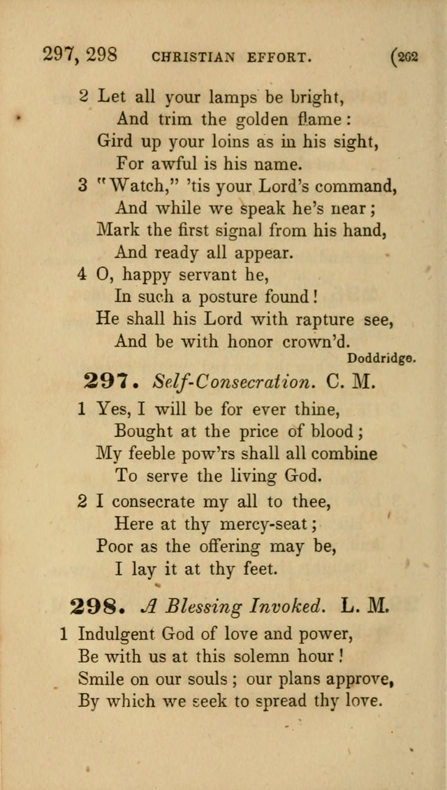 Hymns for Social Worship: selected from Watts, Doddridge, Newton, Cowper, Steele and others page 262