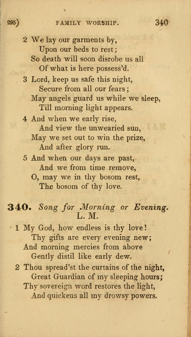 Hymns for Social Worship: selected from Watts, Doddridge, Newton, Cowper, Steele and others page 295