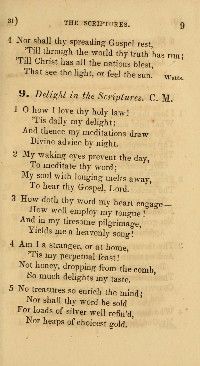 Hymns for Social Worship: selected from Watts, Doddridge, Newton, Cowper, Steele and others page 31