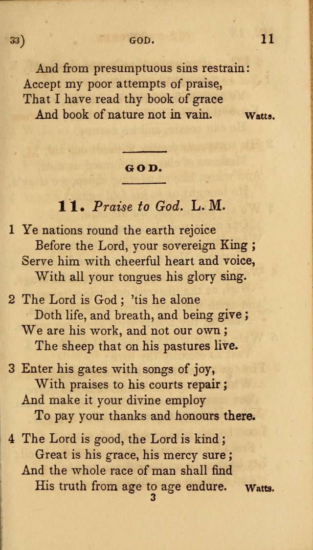 Hymns for Social Worship: selected from Watts, Doddridge, Newton, Cowper, Steele and others page 33