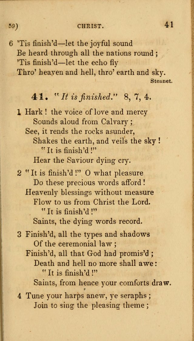 Hymns for Social Worship: selected from Watts, Doddridge, Newton, Cowper, Steele and others page 59
