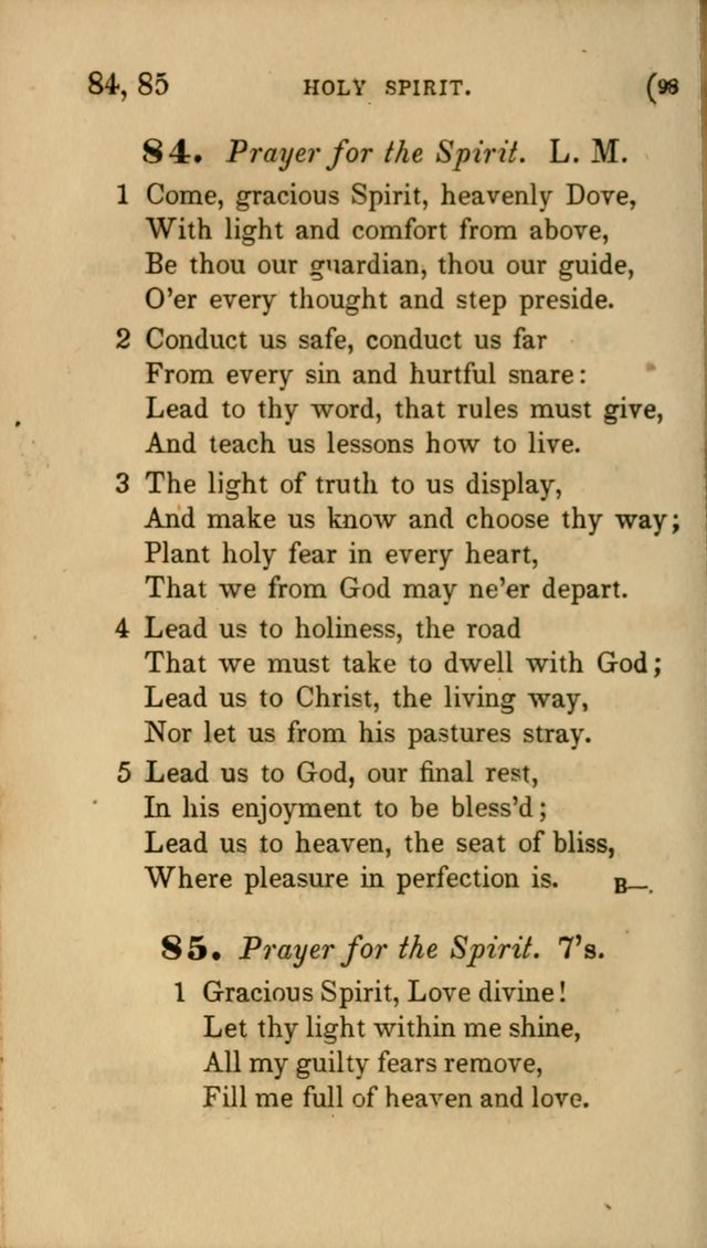 Hymns for Social Worship: selected from Watts, Doddridge, Newton, Cowper, Steele and others page 98