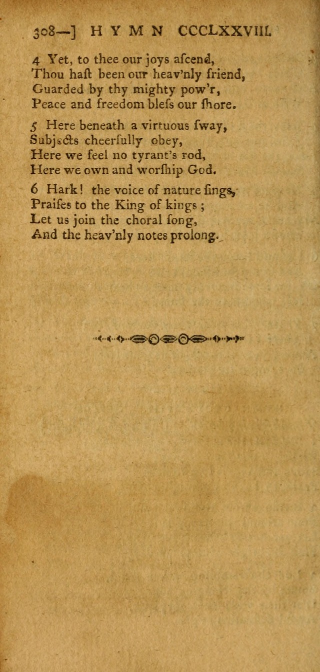 The Hartford Selection of Hymns: from the most approved authors: to which are added a number never before published (2nd ed.) page 308