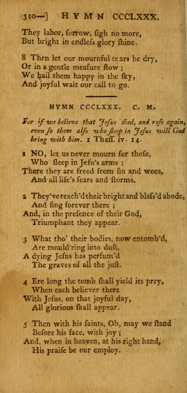 The Hartford Selection of Hymns: from the most approved authors: to which are added a number never before published (2nd ed.) page 310
