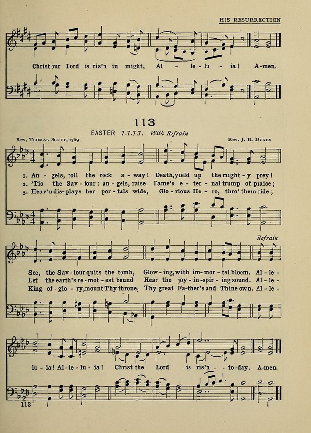 Hymns and Tunes for Schools page 113