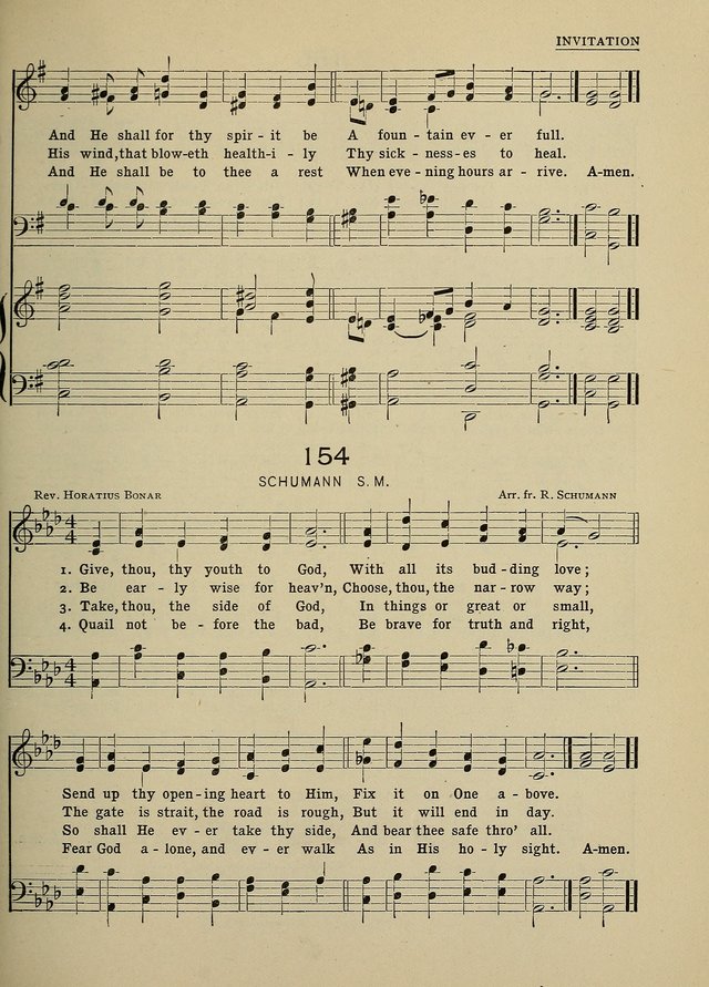 Hymns and Tunes for Schools page 153