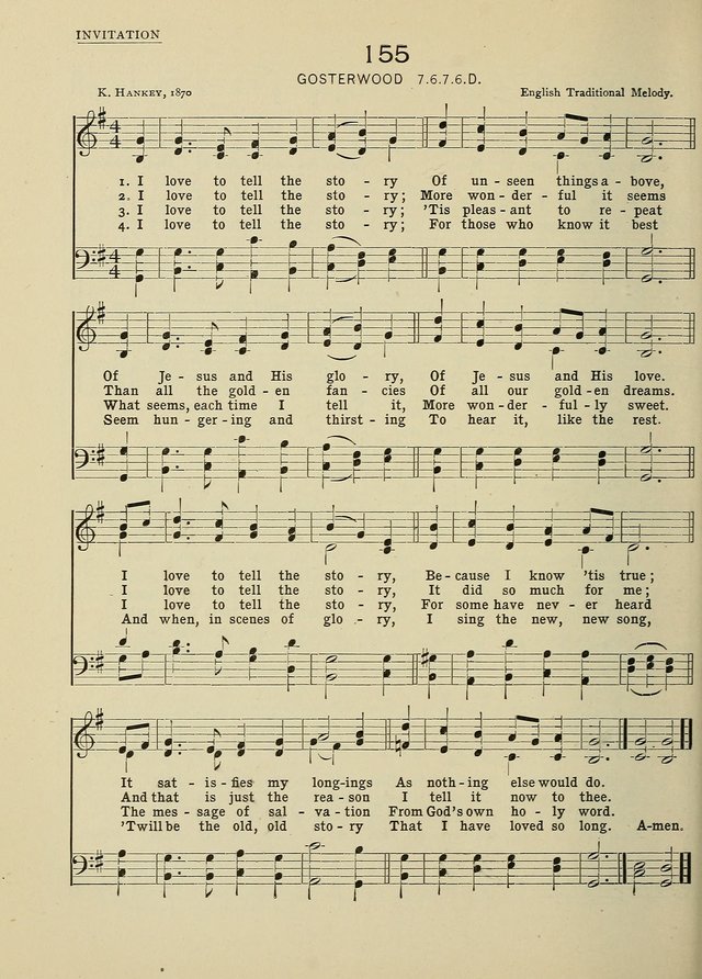 Hymns and Tunes for Schools page 154