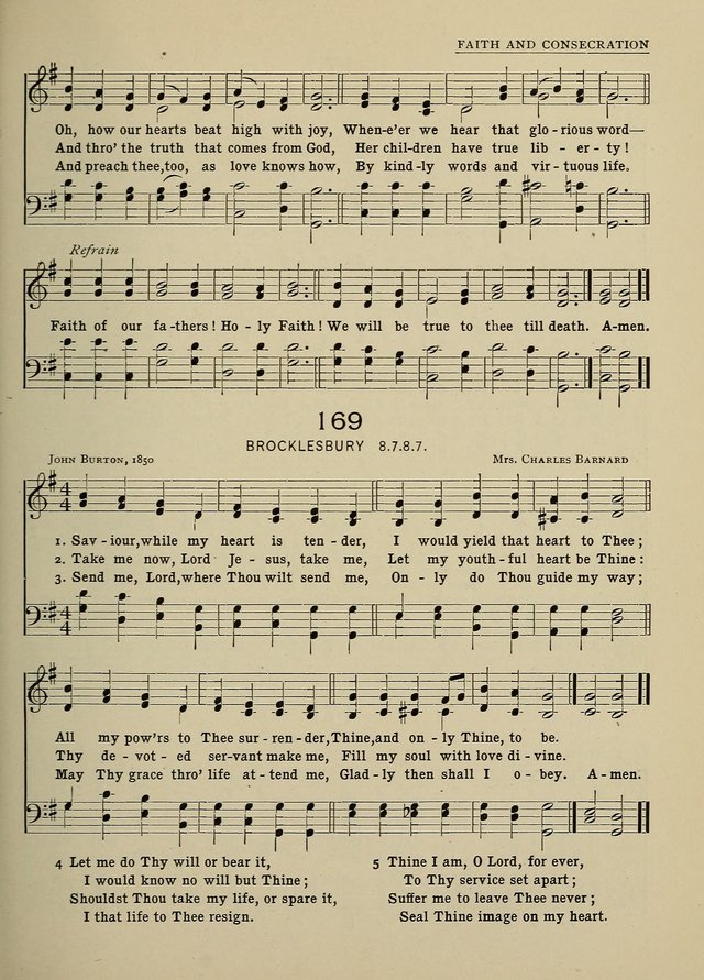 Hymns and Tunes for Schools page 167