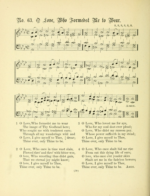 Hymn Tunes: being further contributions to the hymnody of the church page 70