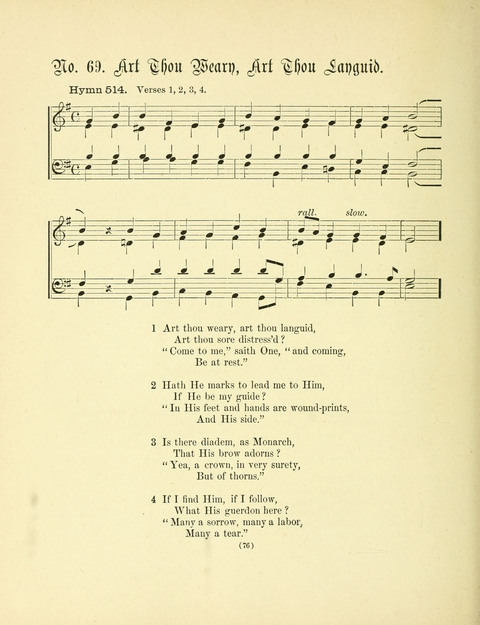 Hymn Tunes: being further contributions to the hymnody of the church page 76