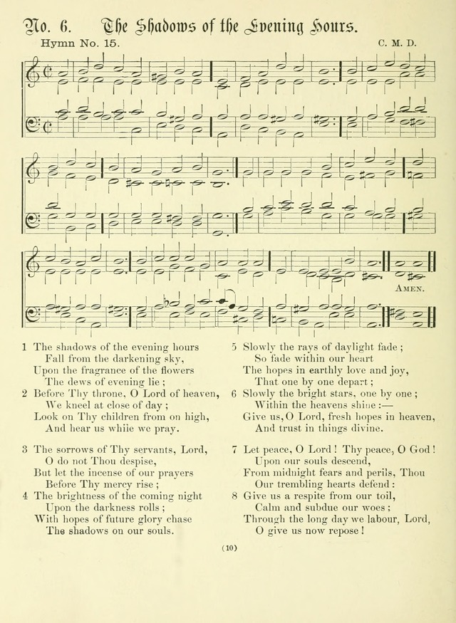 Hymn Tunes: being further contributions to the hymnody of the church page 10