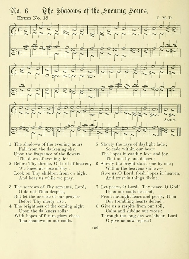 Hymn Tunes: being further contributions to the hymnody of the church page 10