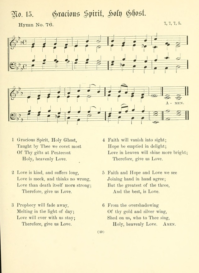 Hymn Tunes: being further contributions to the hymnody of the church page 19