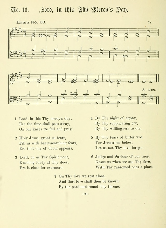 Hymn Tunes: being further contributions to the hymnody of the church page 20