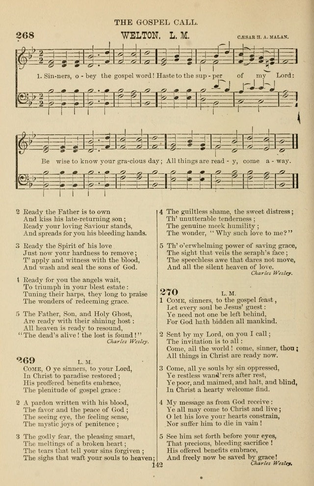Hymn and Tune Book of the Methodist Episcopal Church, South (Round Note Ed.) page 142