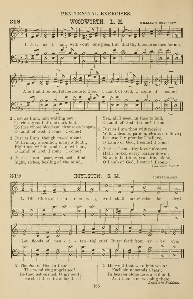 Hymn and Tune Book of the Methodist Episcopal Church, South (Round Note Ed.) page 166
