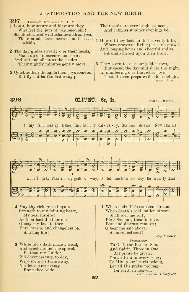 Hymn and Tune Book of the Methodist Episcopal Church, South (Round Note Ed.) page 205