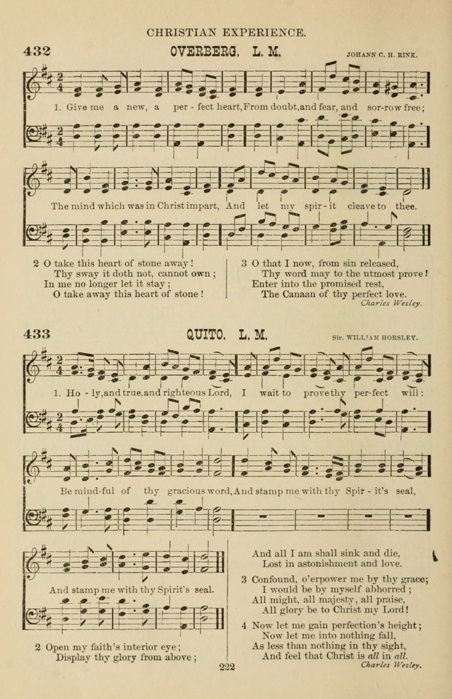 Hymn and Tune Book of the Methodist Episcopal Church, South (Round Note Ed.) page 222
