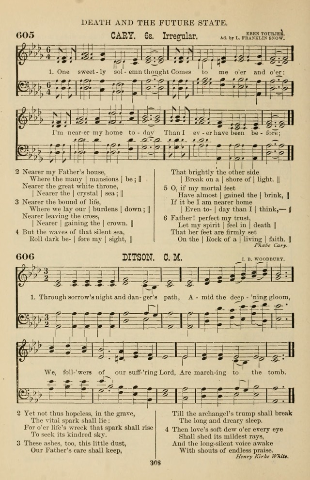 Hymn and Tune Book of the Methodist Episcopal Church, South (Round Note Ed.) page 306