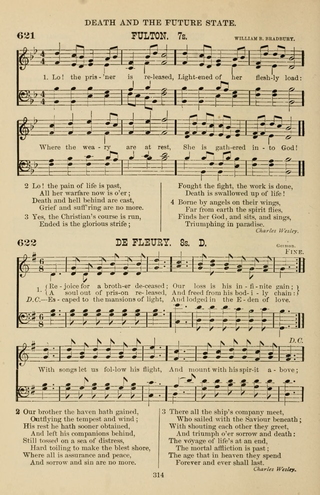 Hymn and Tune Book of the Methodist Episcopal Church, South (Round Note Ed.) page 314