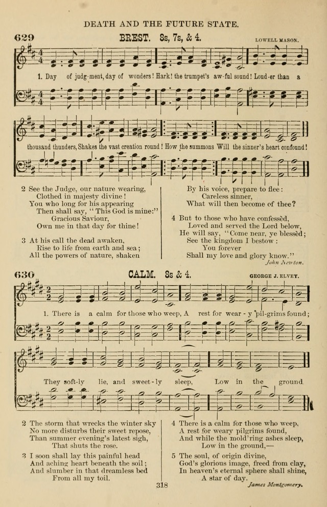 Hymn and Tune Book of the Methodist Episcopal Church, South (Round Note Ed.) page 318