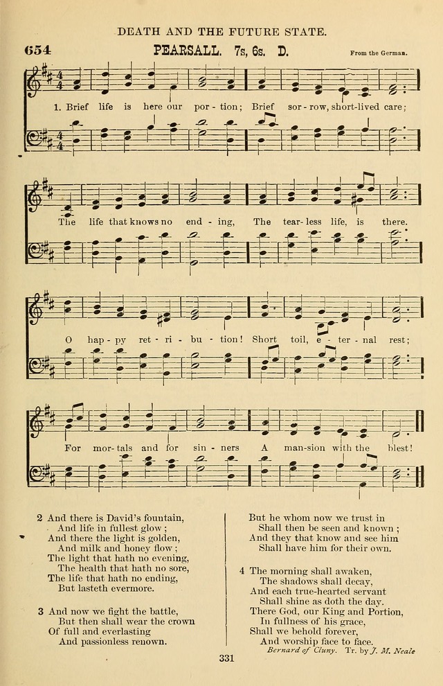 Hymn and Tune Book of the Methodist Episcopal Church, South (Round Note Ed.) page 331