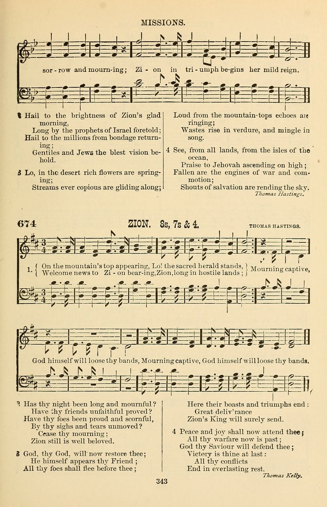 Hymn and Tune Book of the Methodist Episcopal Church, South (Round Note Ed.) page 343