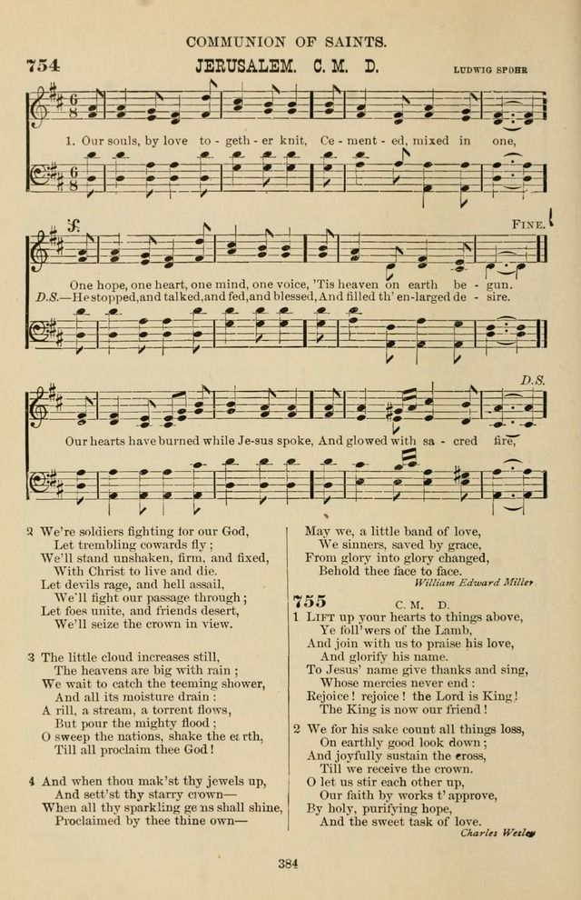Hymn and Tune Book of the Methodist Episcopal Church, South (Round Note Ed.) page 384