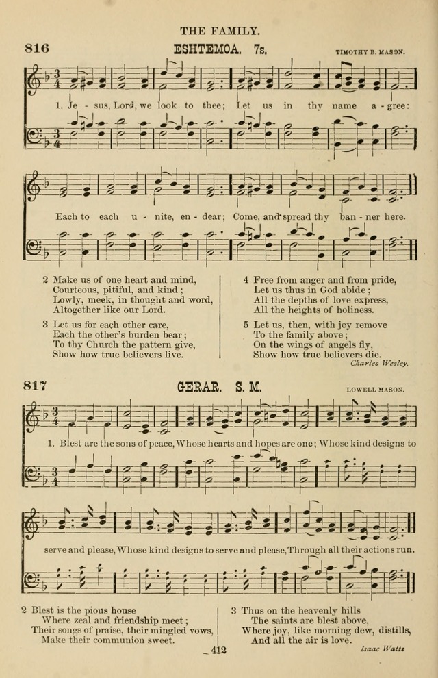 Hymn and Tune Book of the Methodist Episcopal Church, South (Round Note Ed.) page 412