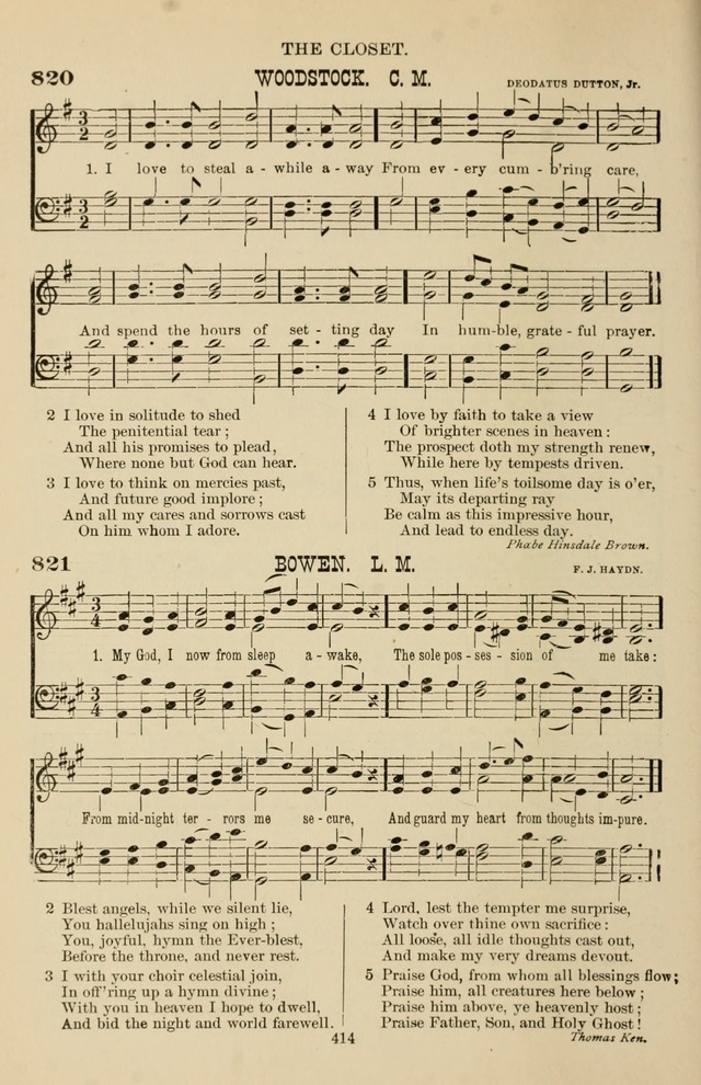 Hymn and Tune Book of the Methodist Episcopal Church, South (Round Note Ed.) page 414