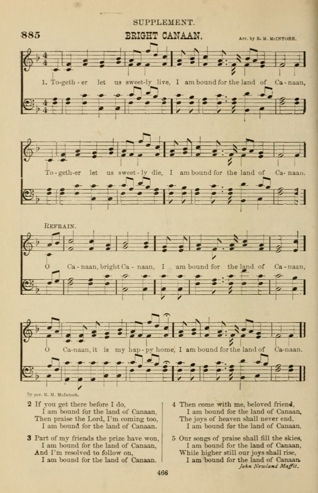 Hymn and Tune Book of the Methodist Episcopal Church, South (Round Note Ed.) page 466