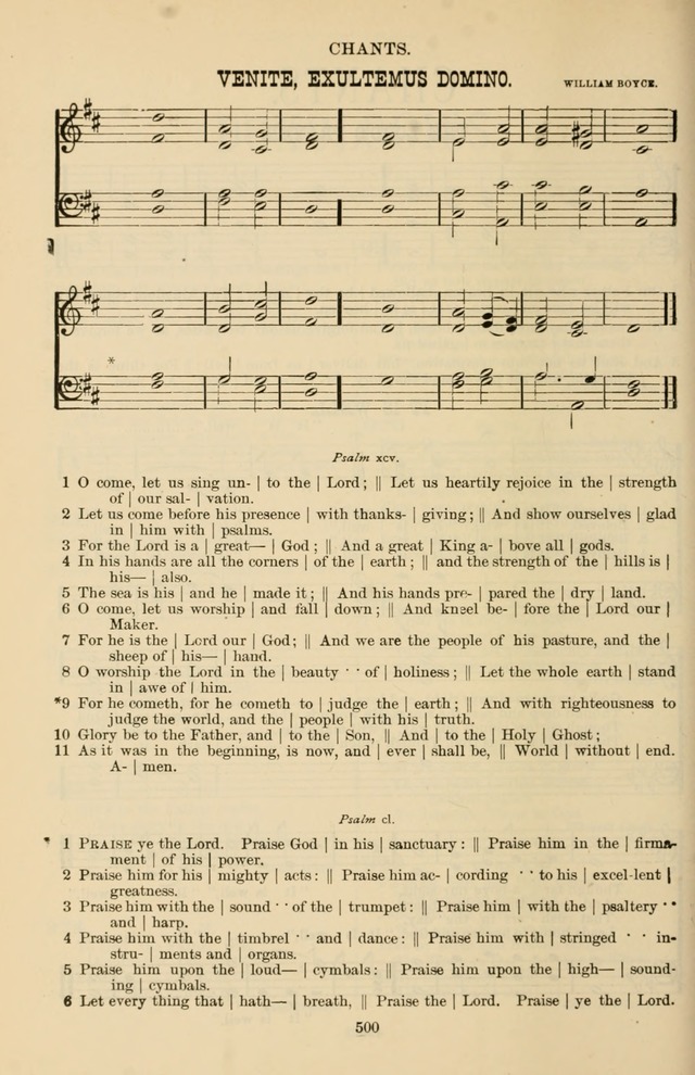 Hymn and Tune Book of the Methodist Episcopal Church, South (Round Note Ed.) page 500