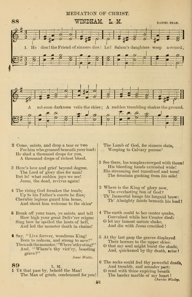 Hymn and Tune Book of the Methodist Episcopal Church, South (Round Note Ed.) page 52